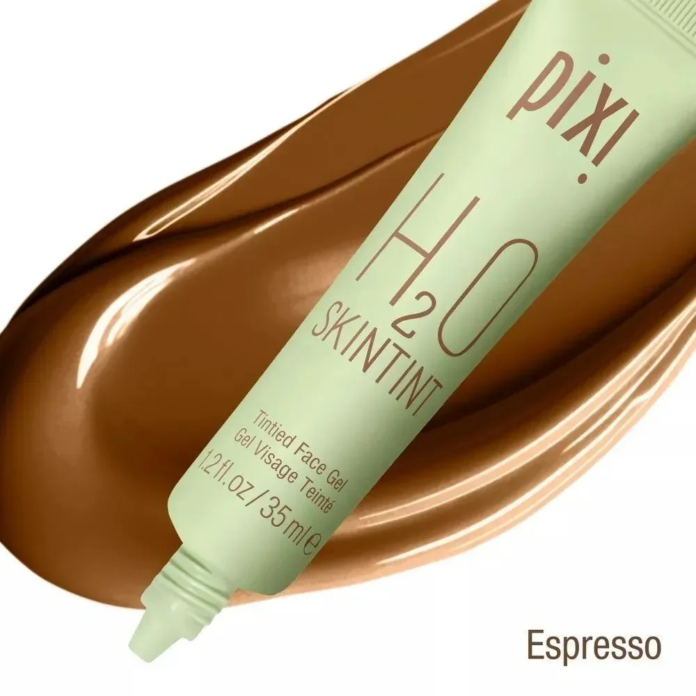 Pixi H2O Skin Tint Foundation Gel~Espresso~ 35ml/1.2 fl oz NIB